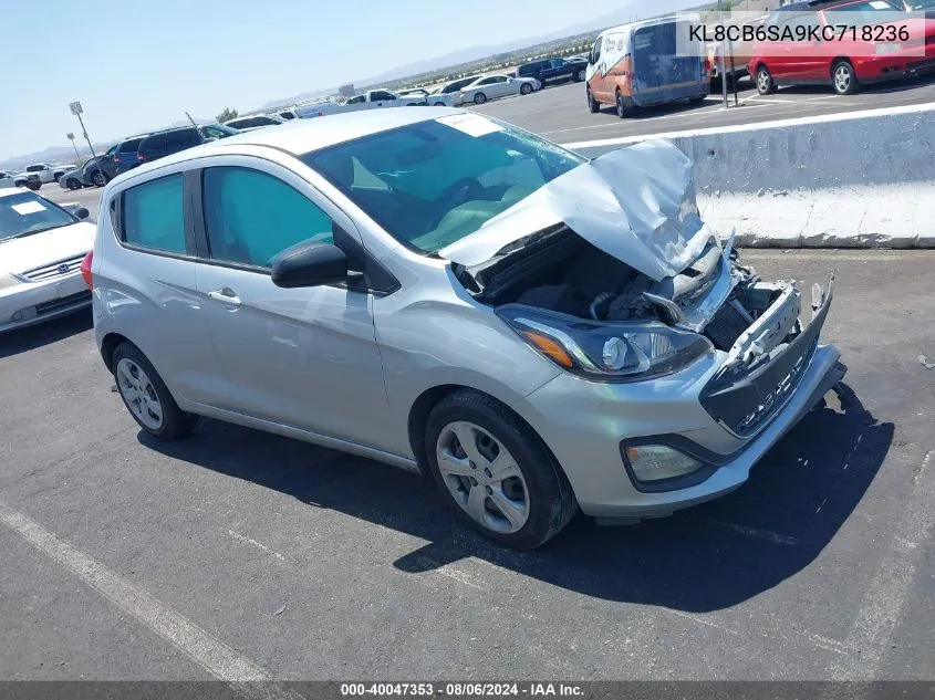 2019 Chevrolet Spark Ls Cvt VIN: KL8CB6SA9KC718236 Lot: 40047353