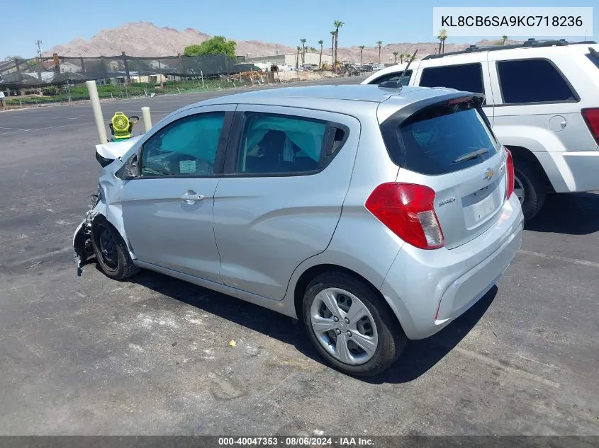 2019 Chevrolet Spark Ls Cvt VIN: KL8CB6SA9KC718236 Lot: 40047353