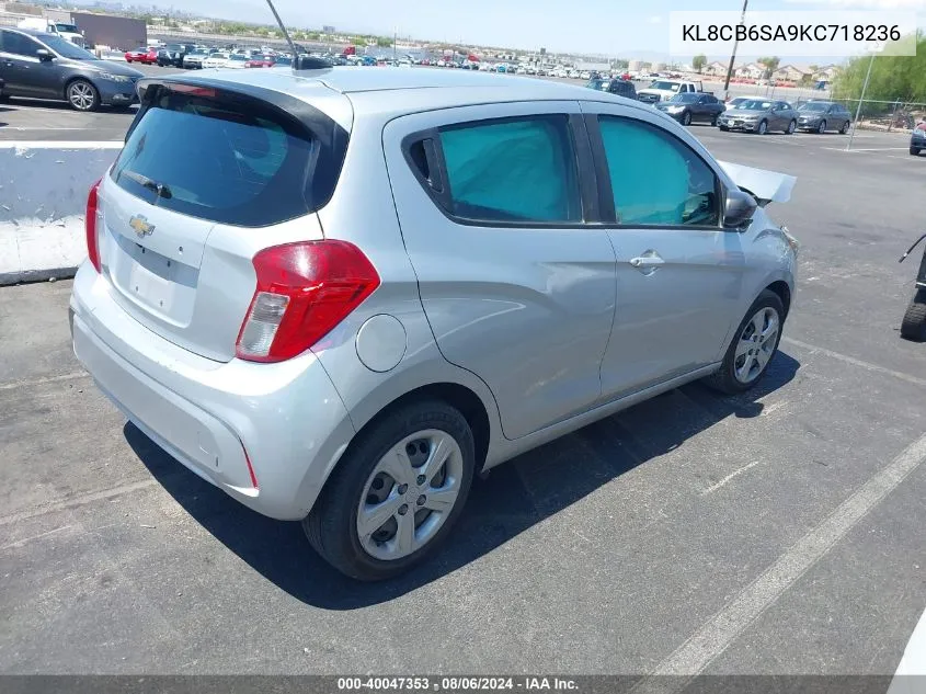 2019 Chevrolet Spark Ls Cvt VIN: KL8CB6SA9KC718236 Lot: 40047353