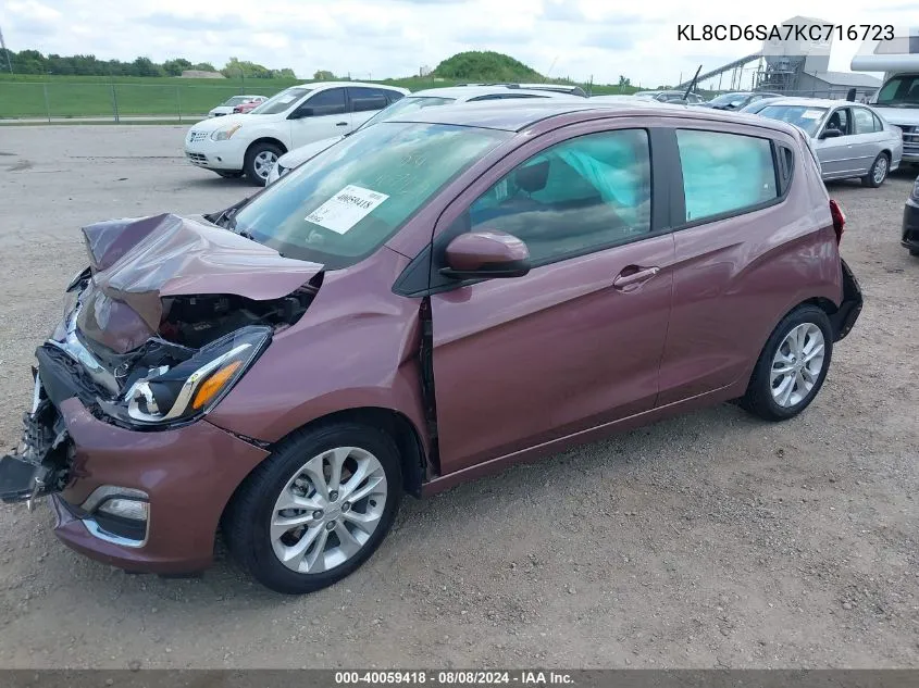 2019 Chevrolet Spark 1Lt Cvt VIN: KL8CD6SA7KC716723 Lot: 40059418