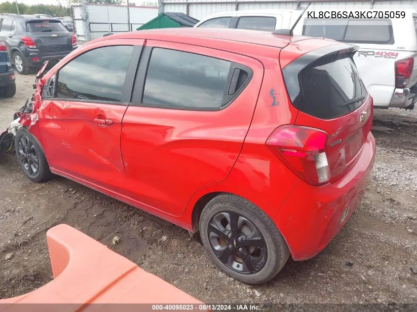 2019 Chevrolet Spark Ls VIN: KL8CB6SA3KC705059 Lot: 40095023