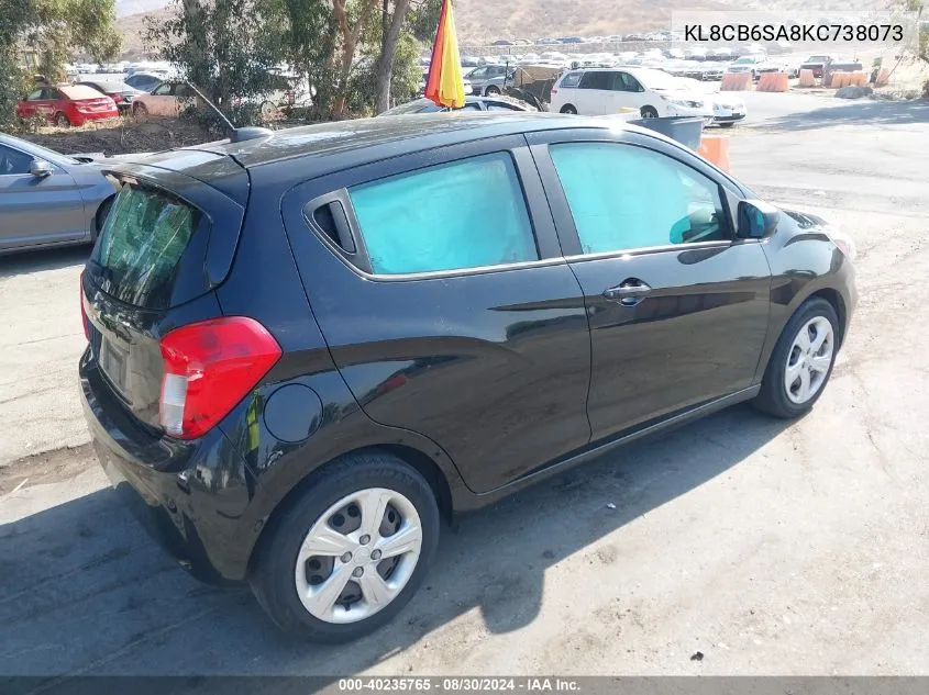 KL8CB6SA8KC738073 2019 Chevrolet Spark Ls Cvt