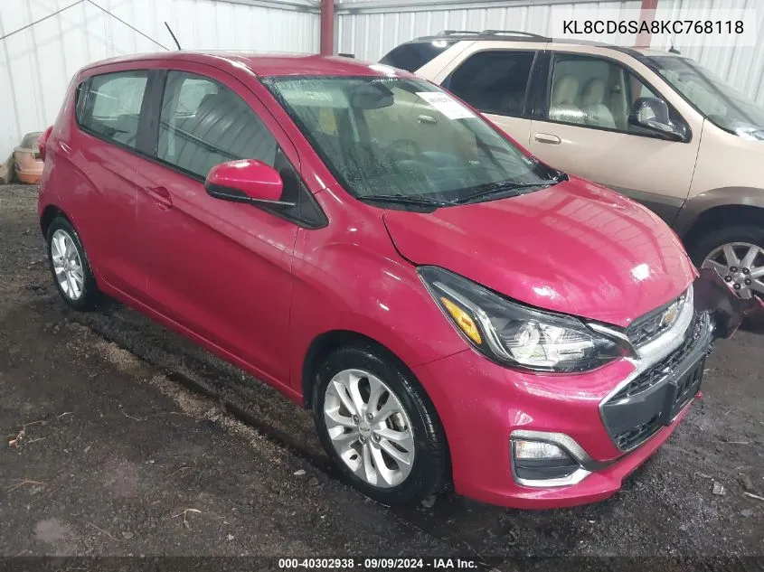 2019 Chevrolet Spark 1Lt Cvt VIN: KL8CD6SA8KC768118 Lot: 40302938