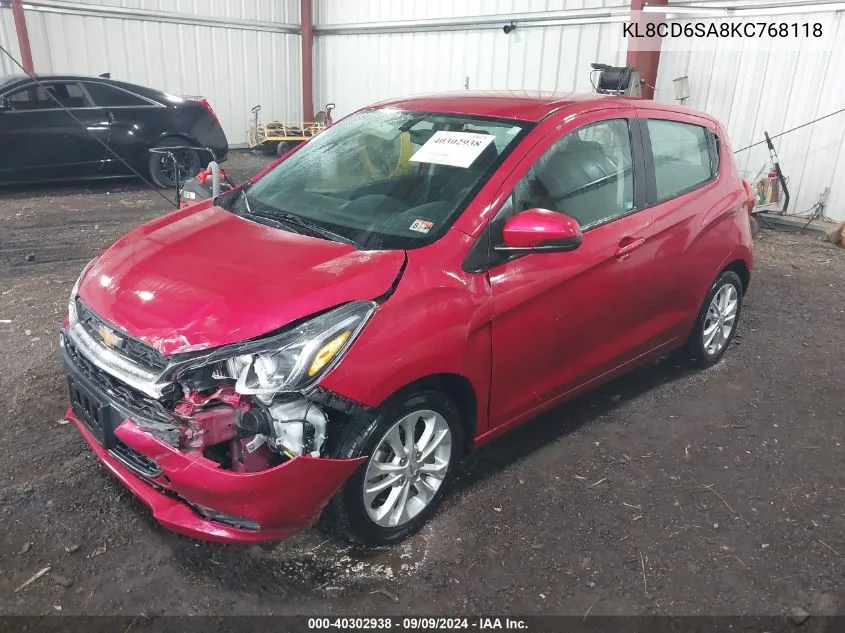 2019 Chevrolet Spark 1Lt Cvt VIN: KL8CD6SA8KC768118 Lot: 40302938