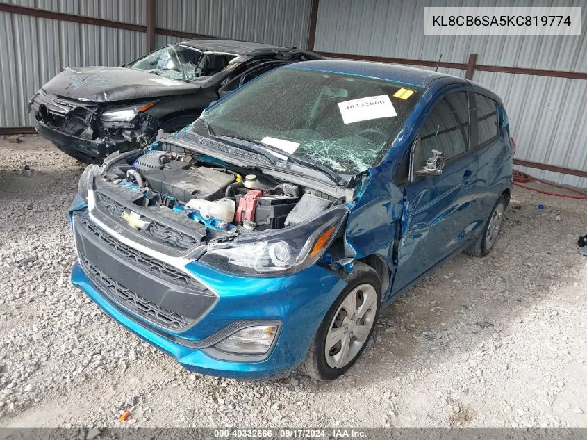 2019 Chevrolet Spark Ls VIN: KL8CB6SA5KC819774 Lot: 40332666