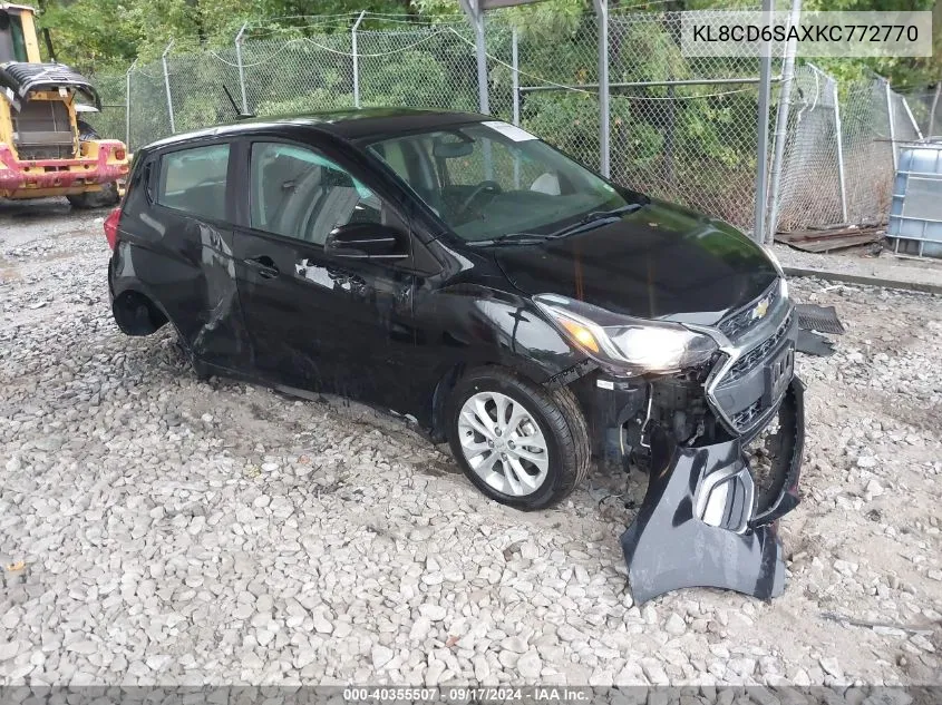 2019 Chevrolet Spark 1Lt VIN: KL8CD6SAXKC772770 Lot: 40355507