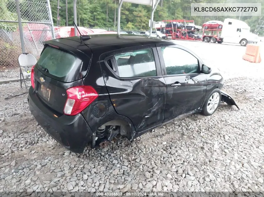 2019 Chevrolet Spark 1Lt VIN: KL8CD6SAXKC772770 Lot: 40355507