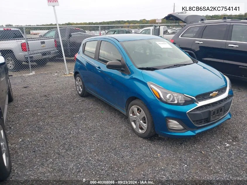 2019 Chevrolet Spark Ls VIN: KL8CB6SA2KC754141 Lot: 40388085