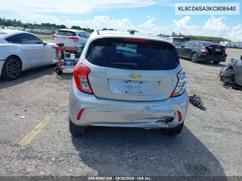 2019 Chevrolet Spark 1Lt Cvt VIN: KL8CD6SA3KC808640 Lot: 40407308