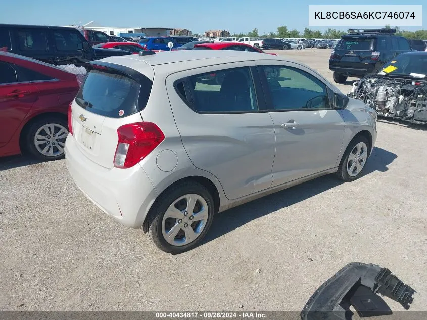 KL8CB6SA6KC746074 2019 Chevrolet Spark Ls Cvt