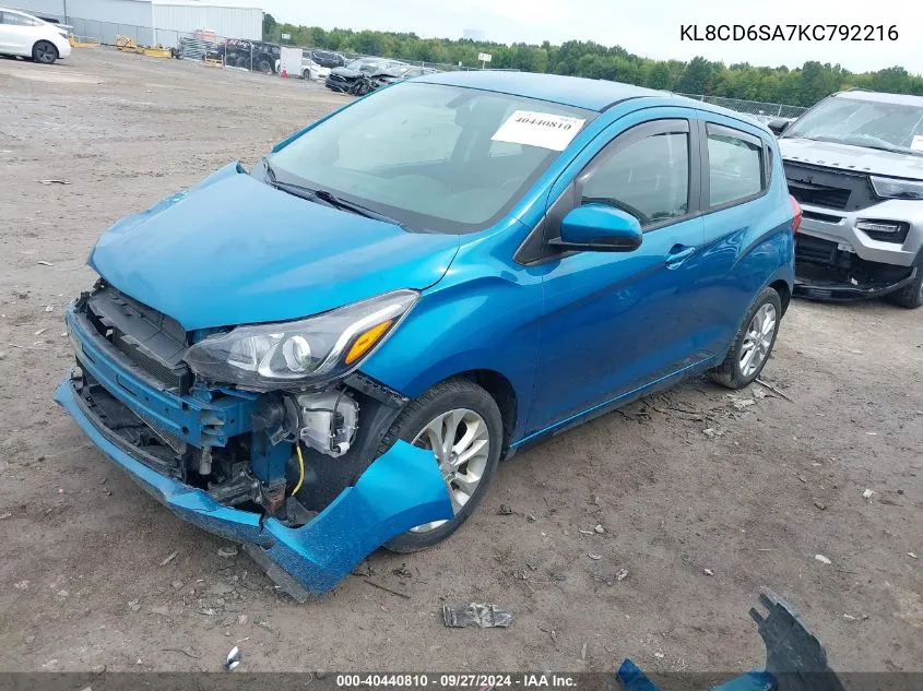 KL8CD6SA7KC792216 2019 Chevrolet Spark 1Lt Cvt