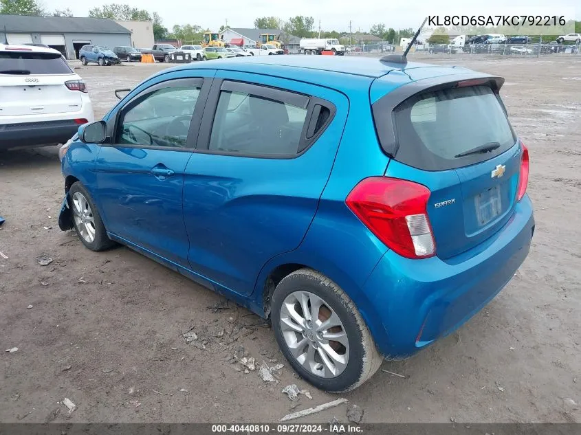 KL8CD6SA7KC792216 2019 Chevrolet Spark 1Lt Cvt