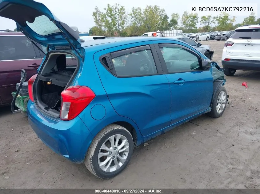 KL8CD6SA7KC792216 2019 Chevrolet Spark 1Lt Cvt