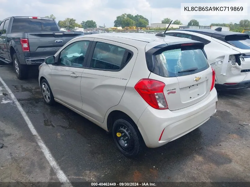 2019 Chevrolet Spark Ls Cvt VIN: KL8CB6SA9KC719869 Lot: 40462449