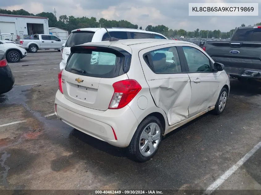 2019 Chevrolet Spark Ls Cvt VIN: KL8CB6SA9KC719869 Lot: 40462449