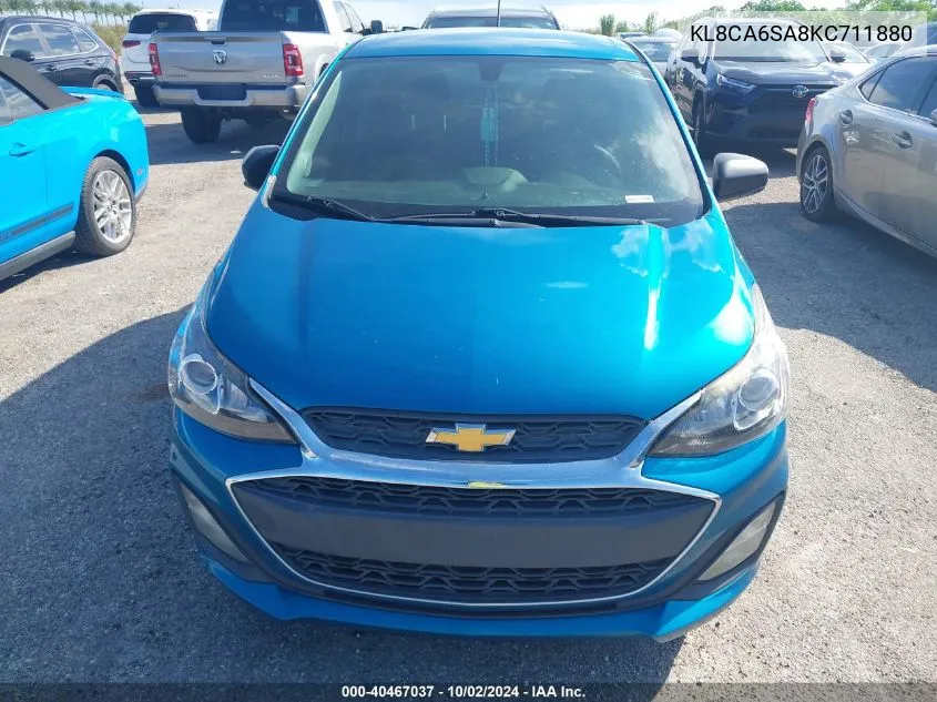 2019 Chevrolet Spark Ls Manual VIN: KL8CA6SA8KC711880 Lot: 40467037