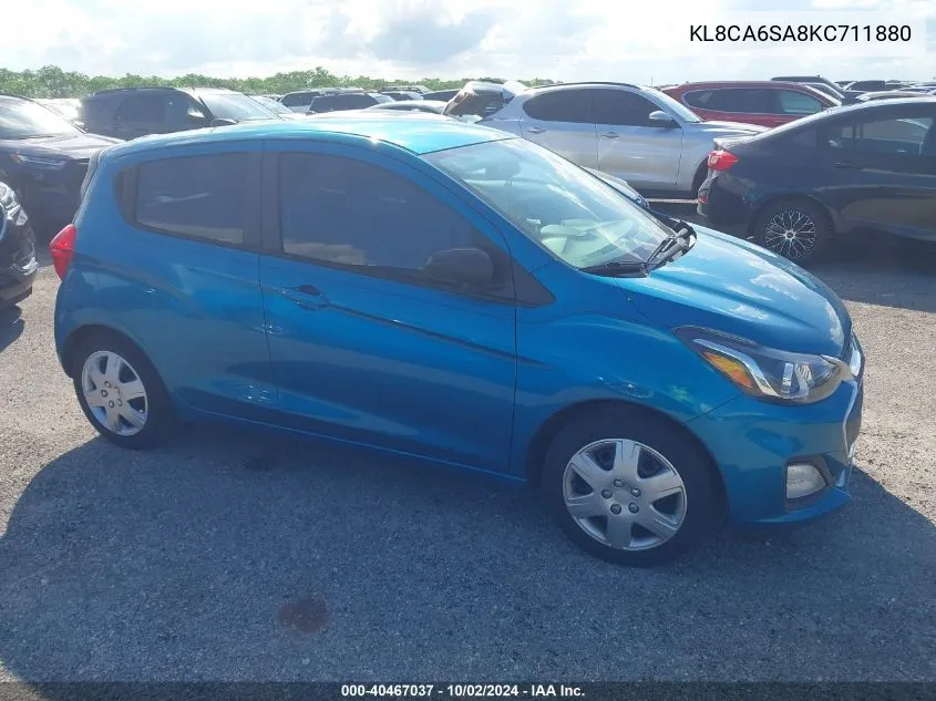 2019 Chevrolet Spark Ls Manual VIN: KL8CA6SA8KC711880 Lot: 40467037