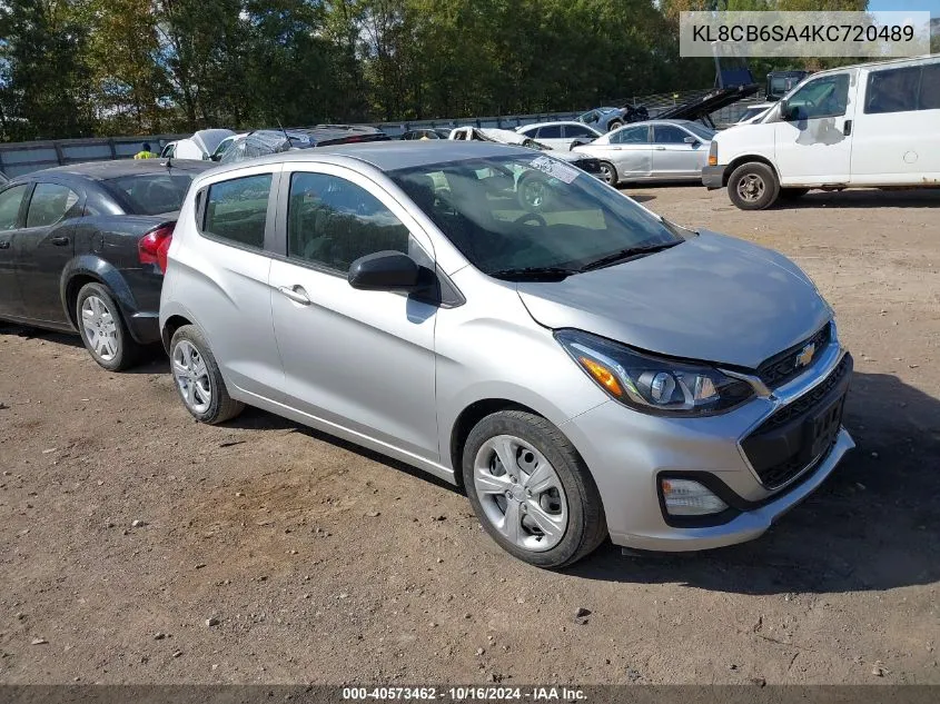 2019 Chevrolet Spark Ls Cvt VIN: KL8CB6SA4KC720489 Lot: 40573462