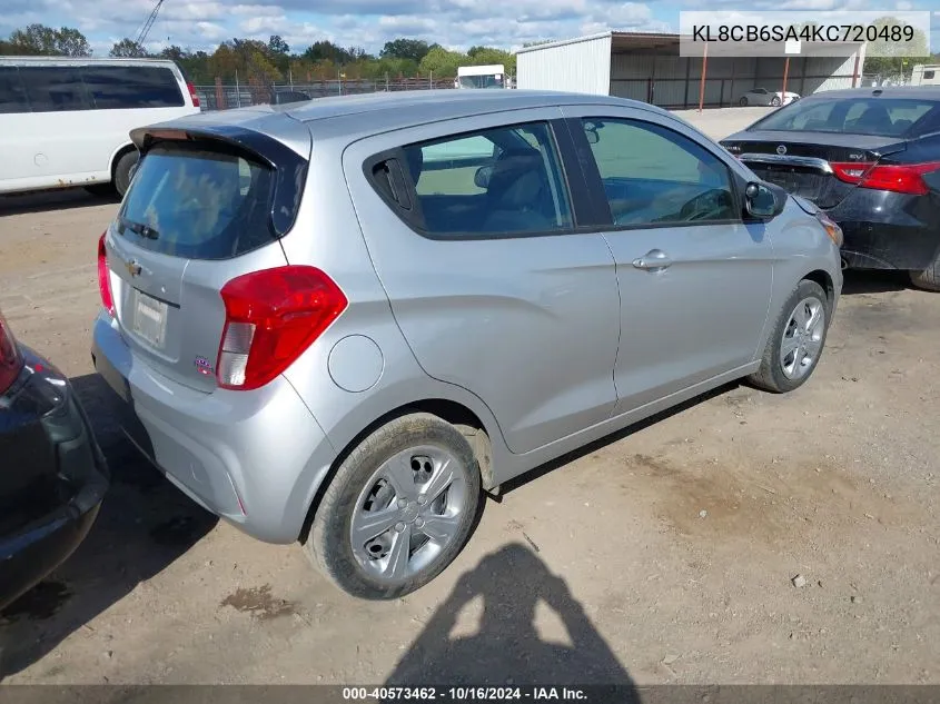 2019 Chevrolet Spark Ls Cvt VIN: KL8CB6SA4KC720489 Lot: 40573462