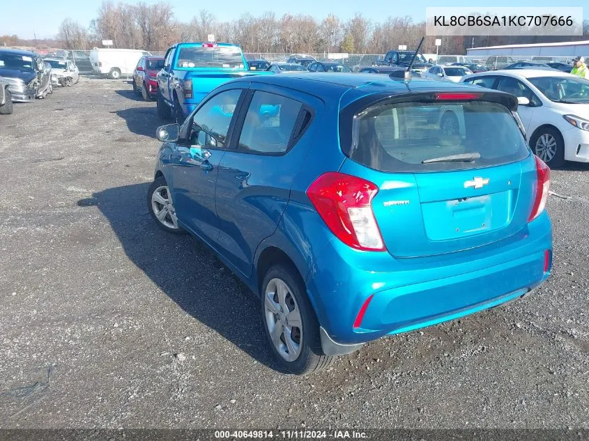 2019 Chevrolet Spark Ls VIN: KL8CB6SA1KC707666 Lot: 40649814