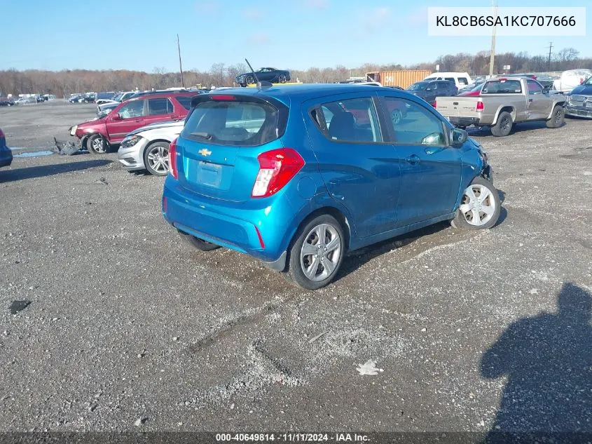 2019 Chevrolet Spark Ls VIN: KL8CB6SA1KC707666 Lot: 40649814