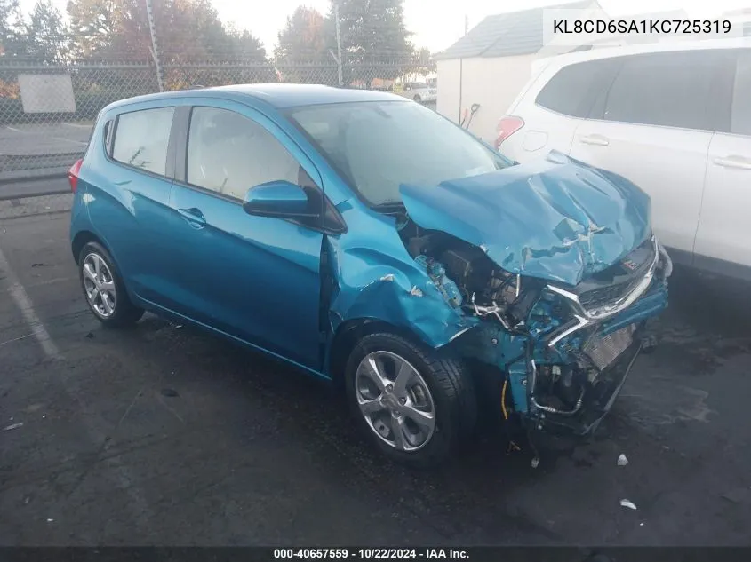 2019 Chevrolet Spark 1Lt Cvt VIN: KL8CD6SA1KC725319 Lot: 40657559