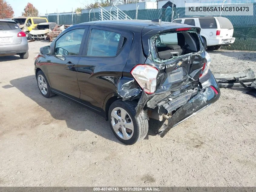 2019 Chevrolet Spark Ls Cvt VIN: KL8CB6SA1KC810473 Lot: 40745743