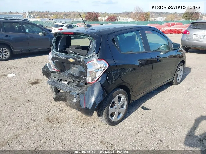 2019 Chevrolet Spark Ls Cvt VIN: KL8CB6SA1KC810473 Lot: 40745743