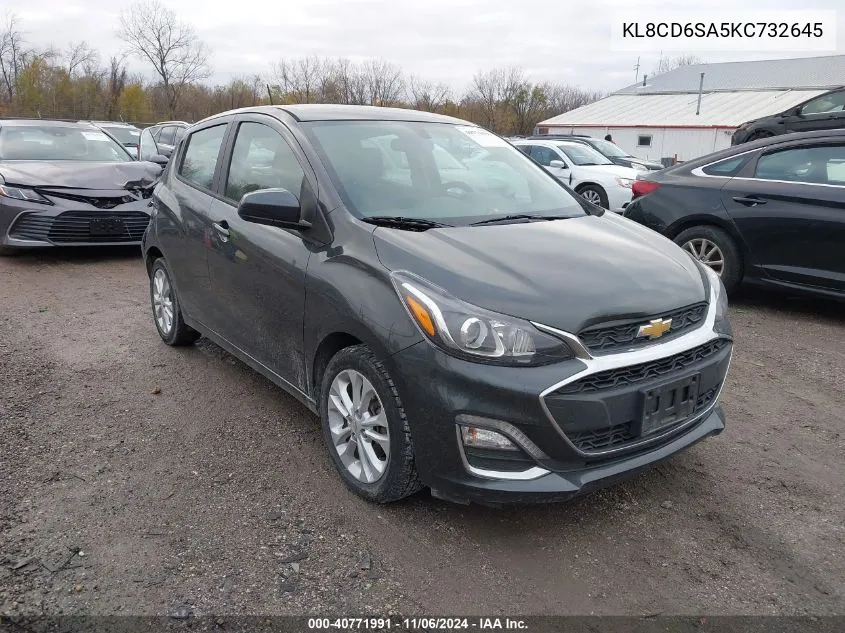 2019 Chevrolet Spark 1Lt Cvt VIN: KL8CD6SA5KC732645 Lot: 40771991