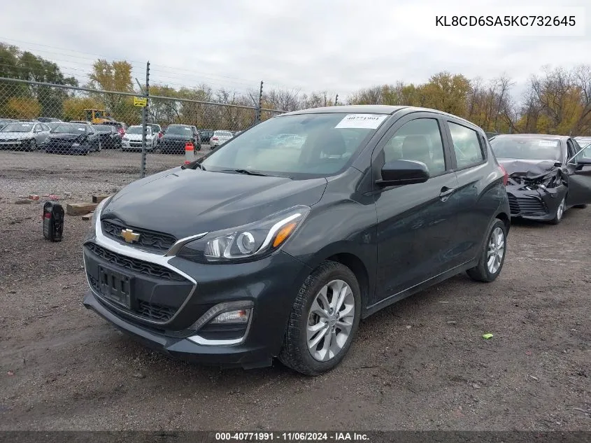 2019 Chevrolet Spark 1Lt Cvt VIN: KL8CD6SA5KC732645 Lot: 40771991