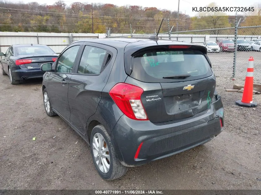 2019 Chevrolet Spark 1Lt Cvt VIN: KL8CD6SA5KC732645 Lot: 40771991