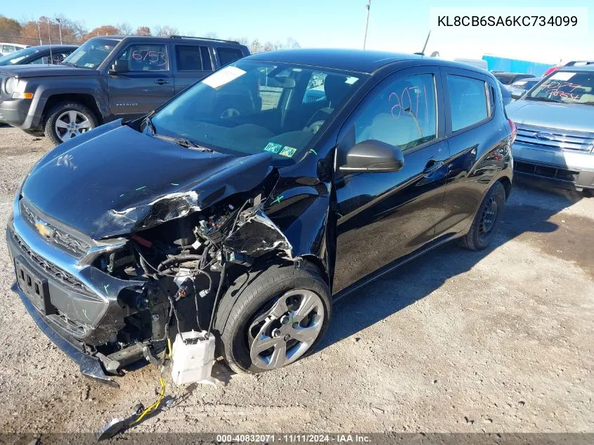 2019 Chevrolet Spark Ls Cvt VIN: KL8CB6SA6KC734099 Lot: 40832071