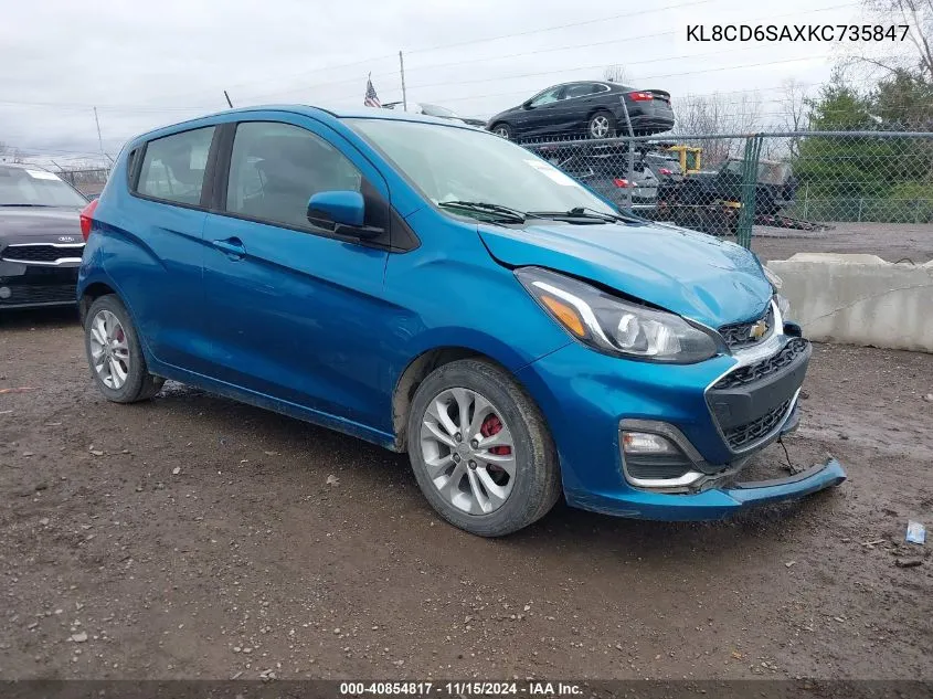 2019 Chevrolet Spark 1Lt Cvt VIN: KL8CD6SAXKC735847 Lot: 40854817