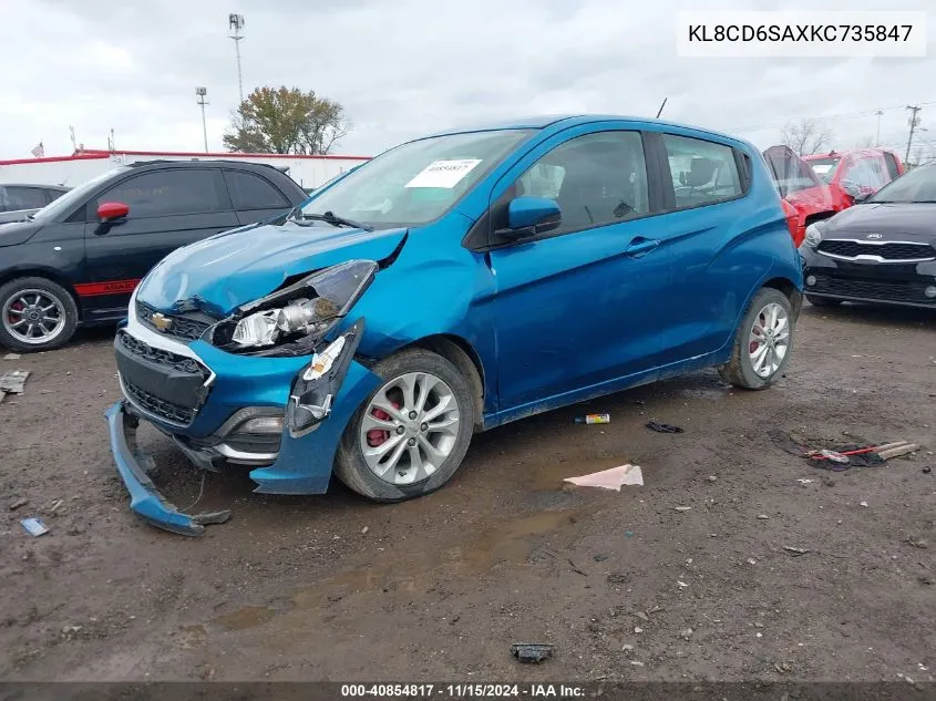 2019 Chevrolet Spark 1Lt Cvt VIN: KL8CD6SAXKC735847 Lot: 40854817