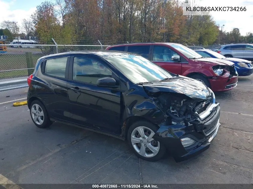 2019 Chevrolet Spark Ls Cvt VIN: KL8CB6SAXKC734266 Lot: 40872865