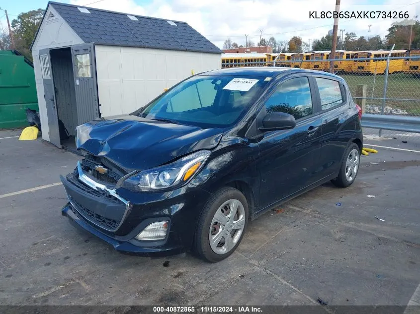 2019 Chevrolet Spark Ls Cvt VIN: KL8CB6SAXKC734266 Lot: 40872865