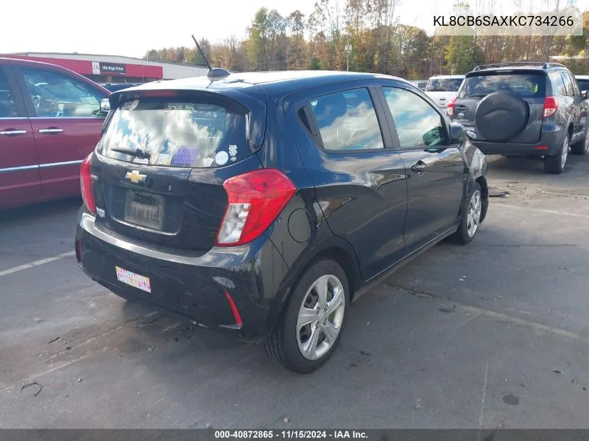 2019 Chevrolet Spark Ls Cvt VIN: KL8CB6SAXKC734266 Lot: 40872865