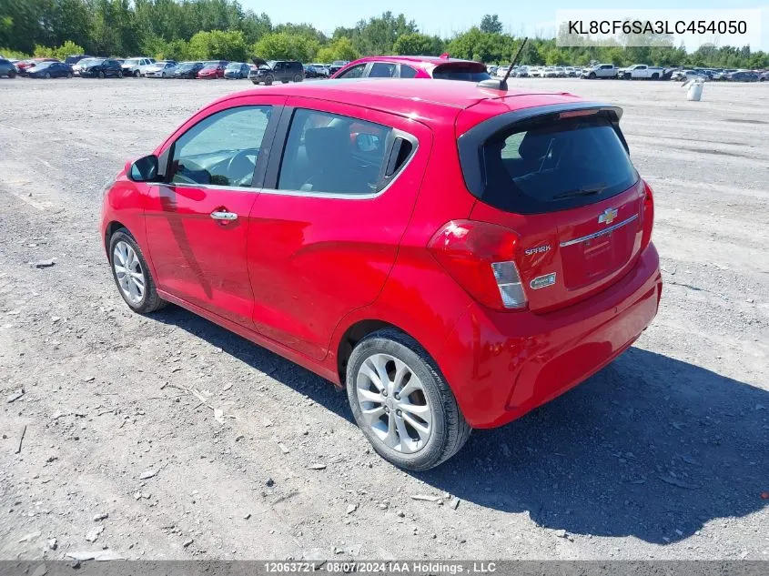 2020 Chevrolet Spark VIN: KL8CF6SA3LC454050 Lot: 12063721