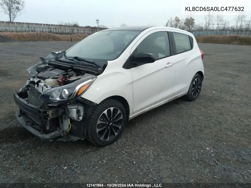 2020 Chevrolet Spark VIN: KL8CD6SA0LC477632 Lot: 12141984