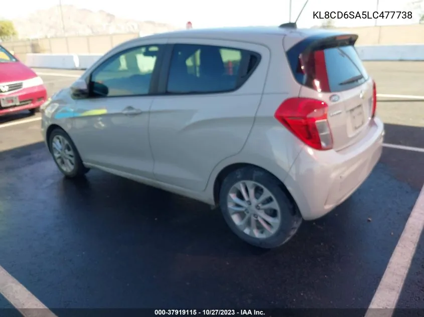 2020 Chevrolet Spark Fwd 1Lt Automatic VIN: KL8CD6SA5LC477738 Lot: 37919115