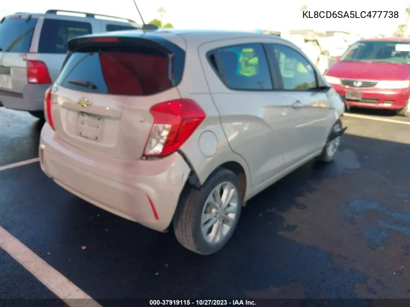 2020 Chevrolet Spark Fwd 1Lt Automatic VIN: KL8CD6SA5LC477738 Lot: 37919115