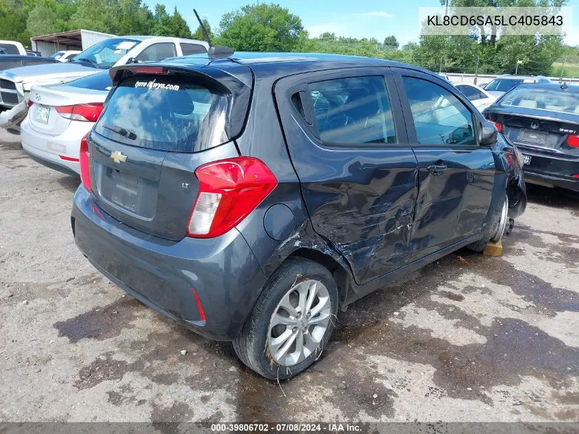 2020 Chevrolet Spark Fwd 1Lt Automatic VIN: KL8CD6SA5LC405843 Lot: 39806702