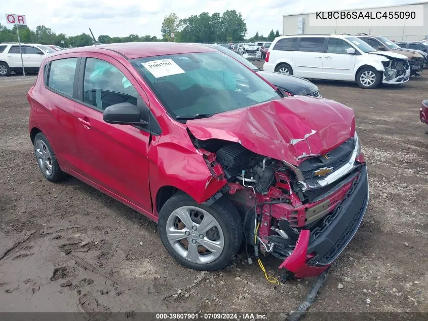 2020 Chevrolet Spark Fwd Ls Automatic VIN: KL8CB6SA4LC455090 Lot: 39807901