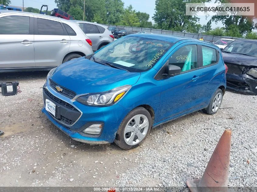 KL8CB6SA0LC418635 2020 Chevrolet Spark Ls