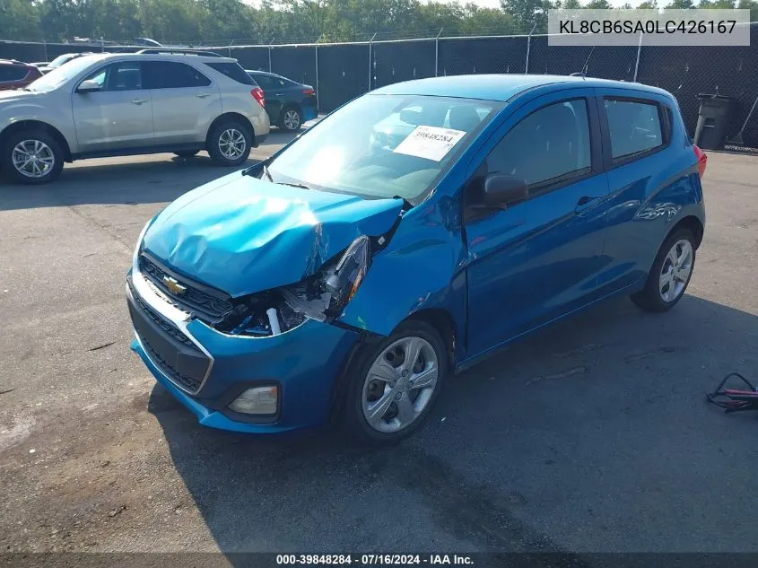 2020 Chevrolet Spark Fwd Ls Automatic VIN: KL8CB6SA0LC426167 Lot: 39848284