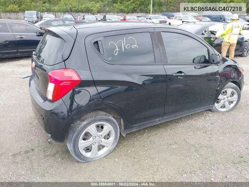 KL8CB6SA6LC407218 2020 Chevrolet Spark Fwd Ls Automatic