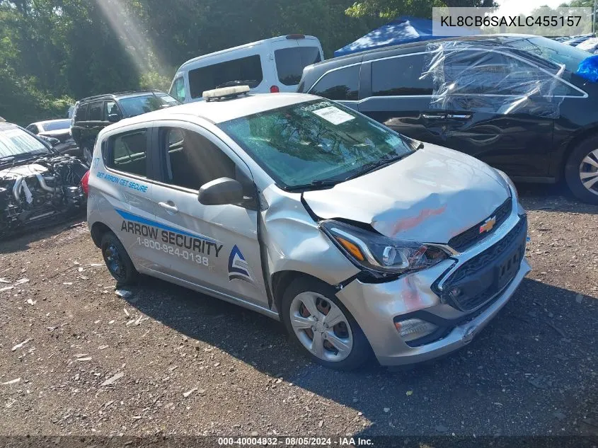 2020 Chevrolet Spark Fwd Ls Automatic VIN: KL8CB6SAXLC455157 Lot: 40004832