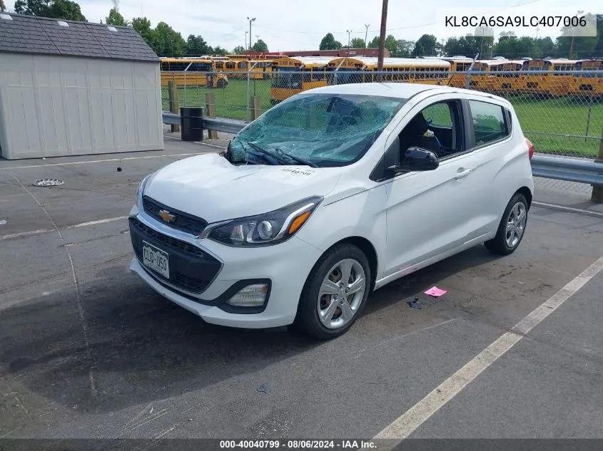 KL8CA6SA9LC407006 2020 Chevrolet Spark Fwd Ls Manual