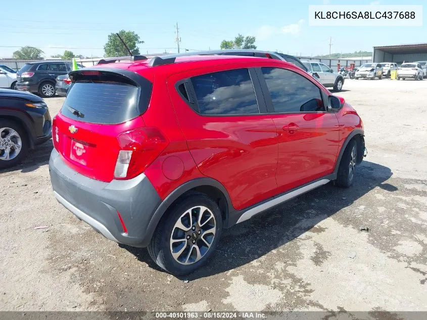 2020 Chevrolet Spark Fwd Activ Automatic VIN: KL8CH6SA8LC437688 Lot: 40101963