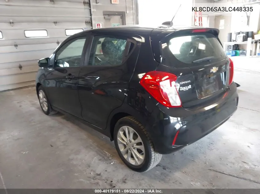 2020 Chevrolet Spark Fwd 1Lt Automatic VIN: KL8CD6SA3LC448335 Lot: 40179151